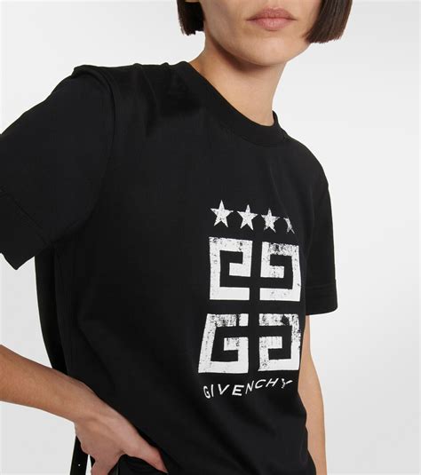 givenchy star collar t shirt|4G Stars t.